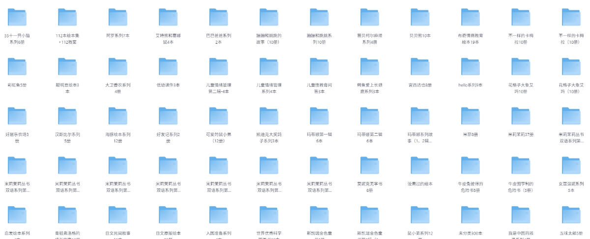 「绘本故事2000+精选大全 一天一个启蒙小故事 11.5G」